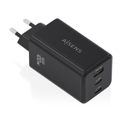 aisens-cargador-gan-100w-2xusb-c-pd30-qc40-qc50-1xusb-a-qc30-negro