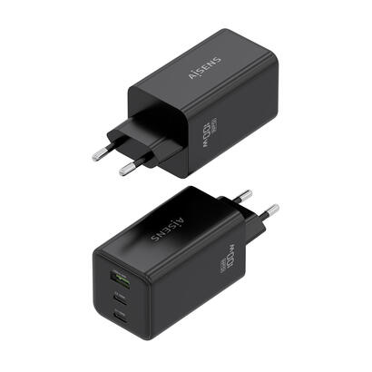 aisens-cargador-gan-100w-2xusb-c-pd30-qc40-qc50-1xusb-a-qc30-negro