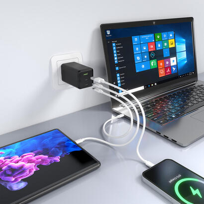 aisens-cargador-gan-100w-2xusb-c-pd30-qc40-qc50-1xusb-a-qc30-negro