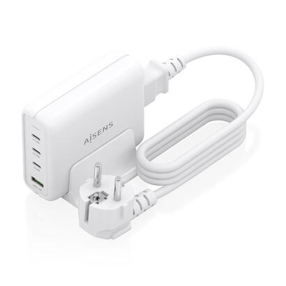 aisens-cargador-sobremesa-gan-140w-3xusb-c-pd31-qc40-qc50-1xusb-a-qc30-blanco