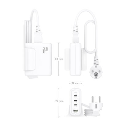 aisens-cargador-sobremesa-gan-140w-3xusb-c-pd31-qc40-qc50-1xusb-a-qc30-blanco
