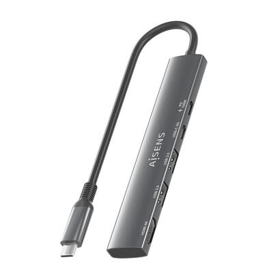 aisens-usb-c-dock-5-en-1-usb-c-a-1xhdmi-2xusb-a-1xusb-c-1xusb-c-pd-gris-15cm