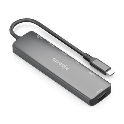 aisens-usb-c-dock-7-en-1-usb-c-a-1xhdmi-2xusb-a-1xusb-c-1xusb-c-pd-100w-1xsd-1xmicro-sd-gris-15cm