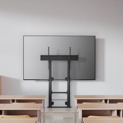 aisens-soporte-suelo-con-manivela-y-fijacion-a-pared-tv-120kg-de-60-100-negro