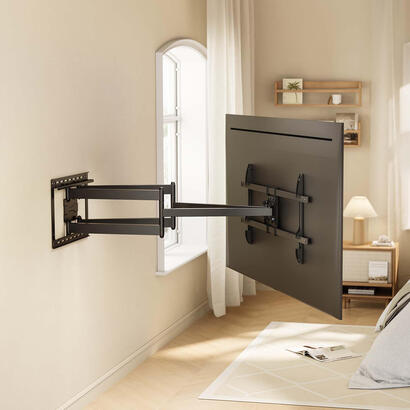 aisens-soporte-eco-giratorio-inclinable-y-nivelable-para-monitortv-60kg-de-43-90-negro