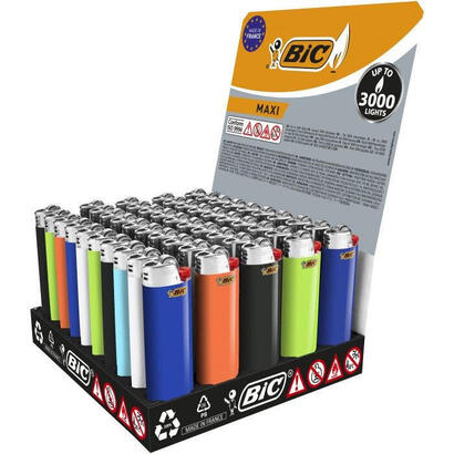 encendedor-maxi-j26-colores-surtidos-expositor-50-uds