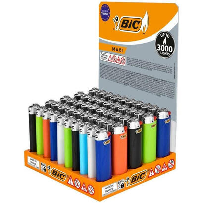 encendedor-maxi-j26-colores-surtidos-expositor-50-uds