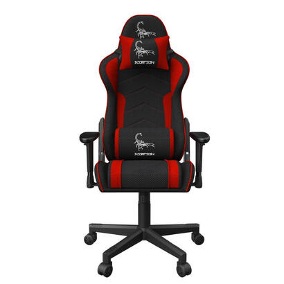 gembird-gaming-chair-scorpion-black-red-mesh