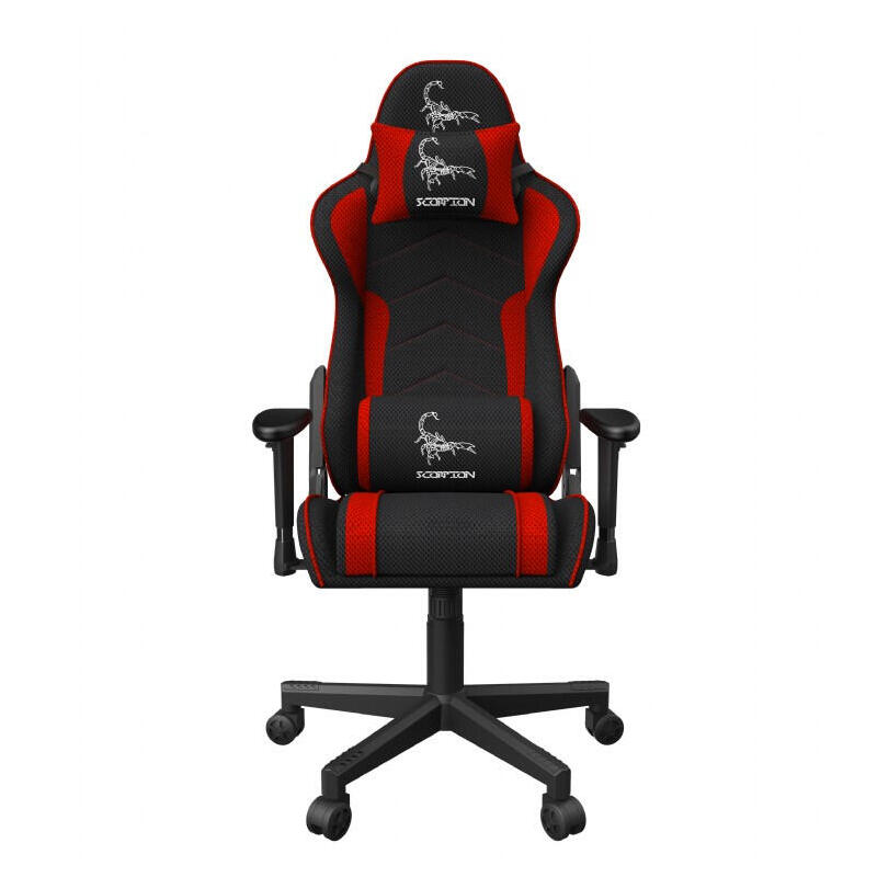 gembird-gaming-chair-scorpion-black-red-mesh