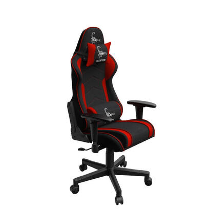 gembird-gaming-chair-scorpion-black-red-mesh