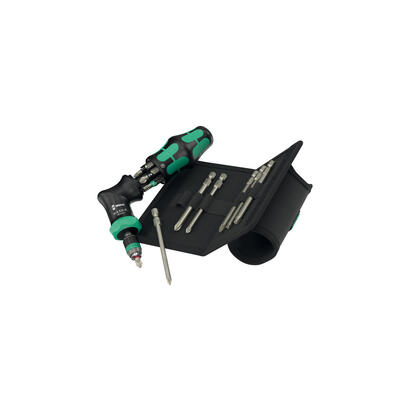 wera-kraftform-kompakt-pistol-ra-r-2-juego-de-puntas-negroverde-13-piezas-14-con-funcion-de-trinquete-y-portabrocas-de-cambio-ra