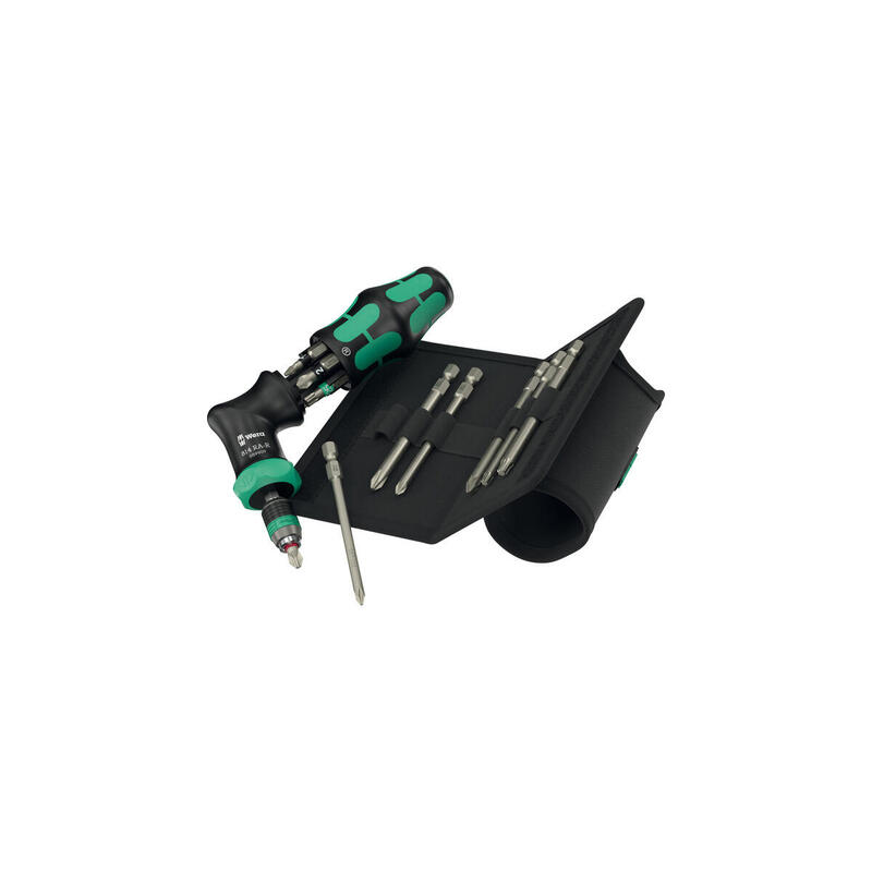 wera-kraftform-kompakt-pistol-ra-r-2-juego-de-puntas-negroverde-13-piezas-14-con-funcion-de-trinquete-y-portabrocas-de-cambio-ra