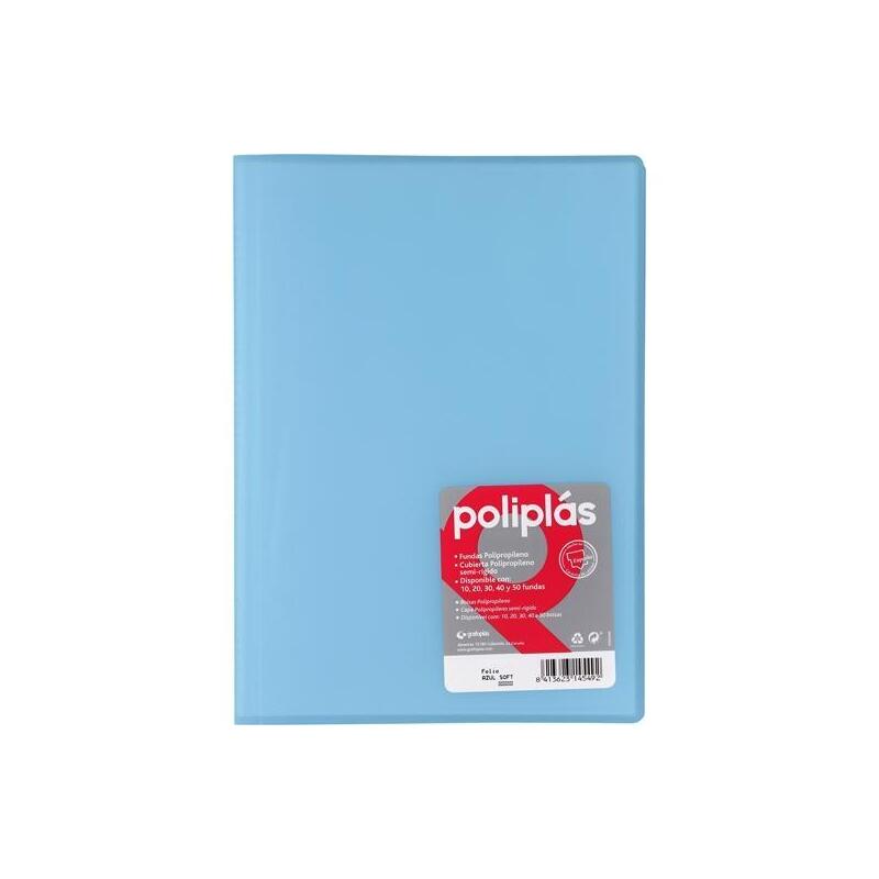 grafoplas-carpeta-con-fundas-poliplas-soldadas-folio-30-fundas-pp-semirigido-translucido-azul-soft