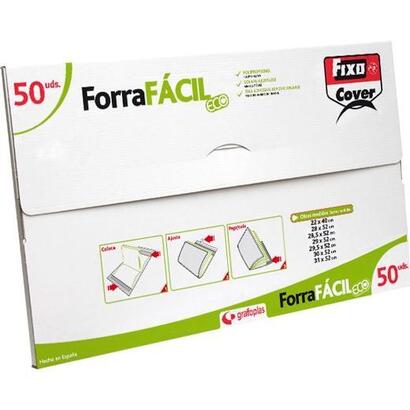 fixo-forro-libros-forrafacil-eco-ajustable-pp-295x520mm-caja-50-ud