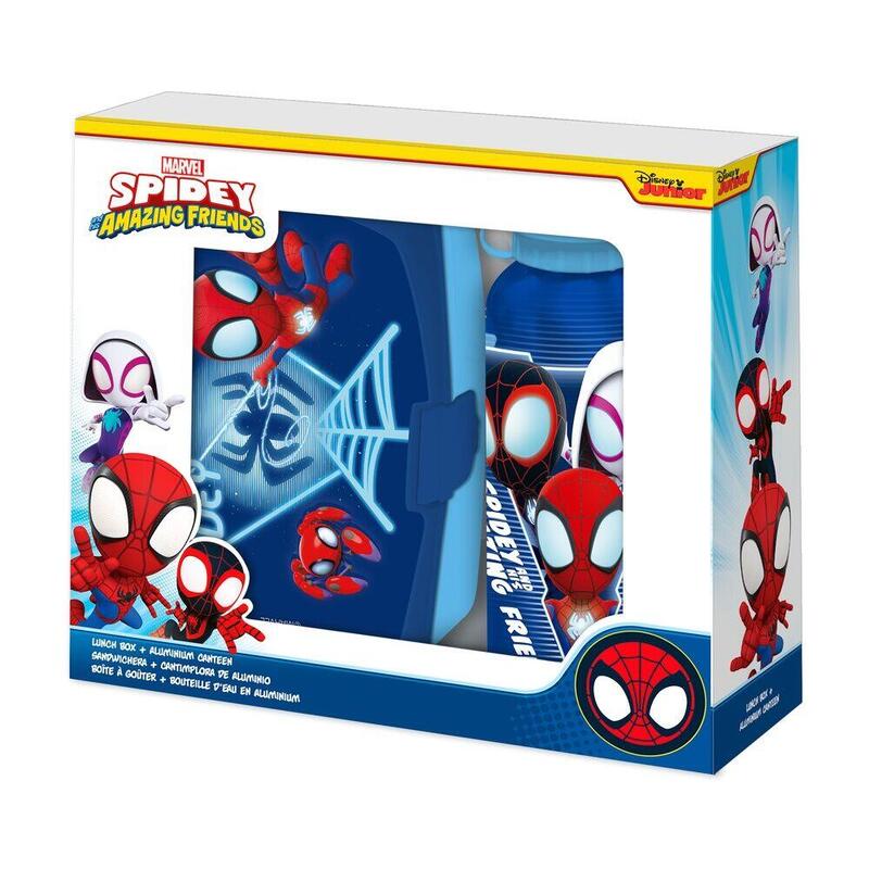 cantimplora-aluminio-sandwichera-spidey-the-amazing-friends-marvel-500ml