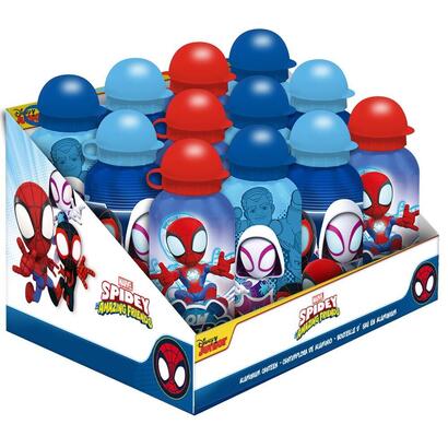 pack-de-12-unidades-cantimplora-aluminio-spidey-the-amazing-friends-marvel-500ml-surtido
