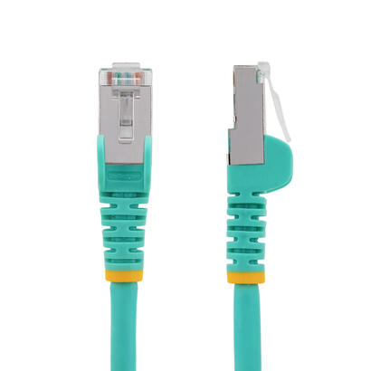 cable-startechcom-7m-cat6a-ethernet-aqua-low-smoke-zero-halogen-lszh-10gbe-500mhz-100w-poe-snagless-rj-45-wstrain-reliefs-sftp-n