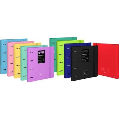 grafoplas-carpebook-anillas-mixtas-4x35-crecambio-a4-100h-5x5-90gr-5-bandas-unequal-minimal-surtido