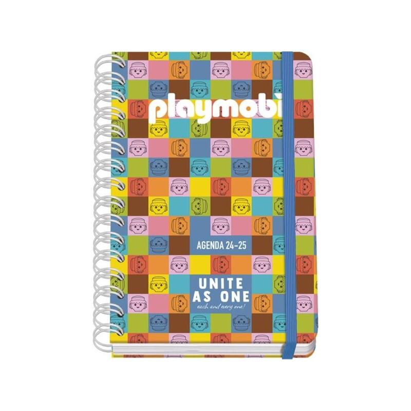 dohe-playmobil-unite-as-one-agenda-escolar-2526-espiral-wireo-a5-semana-vista-papel-80gm2-4-hojas-de-pegatinas