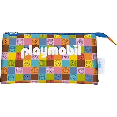 dohe-playmobil-unite-as-one-portatodo-triple-cierre-doble-con-cremallera-y-tirador-de-goma