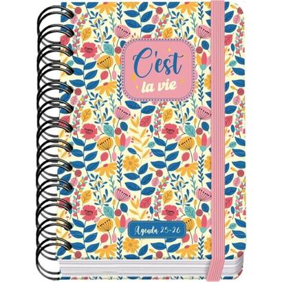 dohe-cest-la-vie-agenda-escolar-2526-espiral-wireo-a6-dia-pagina-papel-80gm2-4-hojas-de-pegatinas-cubierta