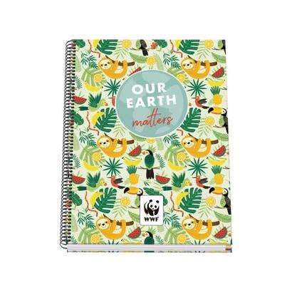 dohe-wwf-tropic-cuaderno-espiral-a4-100-hojas-microperforadas-cuadricula-5mm-tapa-dura-carton-forrado-bandas-de