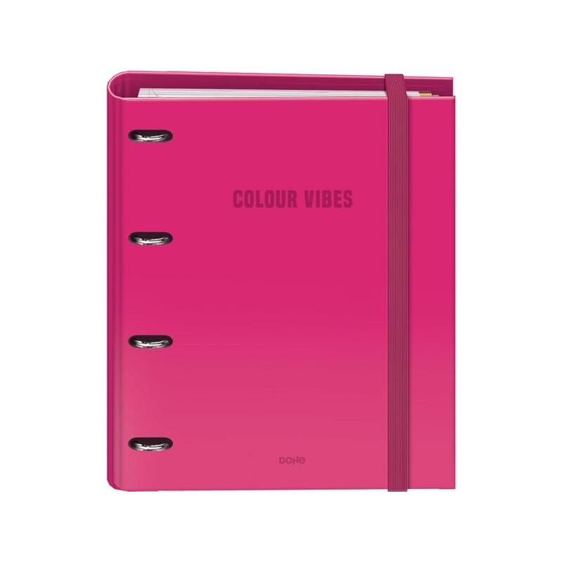 dohe-colour-vibes-carpeta-de-4-anillas-mixtas-de-35mm-recambio-100-hojas-cuadricula-5mm-formato-a4-cierre-con-goma
