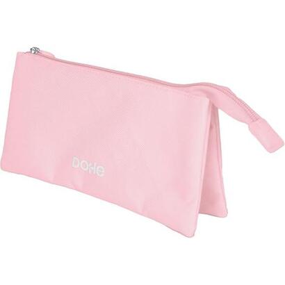 dohe-serenity-portatodo-triple-cierre-doble-con-cremallera-y-tirador-de-goma-rosa