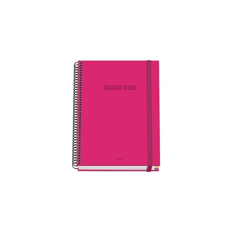 dohe-colour-vives-cuaderno-espiral-a5-100-hojas-cuadricula-5mm-tapa-dura-impresa-a-todo-color-y-plastificada-en