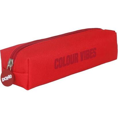 dohe-colour-vibes-portatodo-cuadrado-cierre-con-cremallera-y-tirador-de-goma-rojo