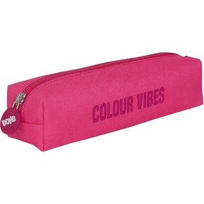 dohe-colour-vibes-portatodo-cuadrado-cierre-con-cremallera-y-tirador-de-goma-rosa