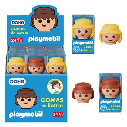 dohe-playmobil-expositor-de-24-gomas-de-borrar-fabricadas-en-pvc-con-forma-de-los-munecos-playmobil