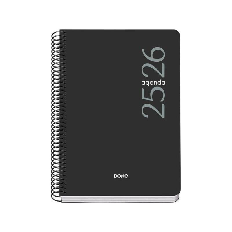 pack-de-10-unidades-dohe-esencial-agenda-escolar-2526-espiral-a5-semana-vista-papel-70gm2-cubierta-en
