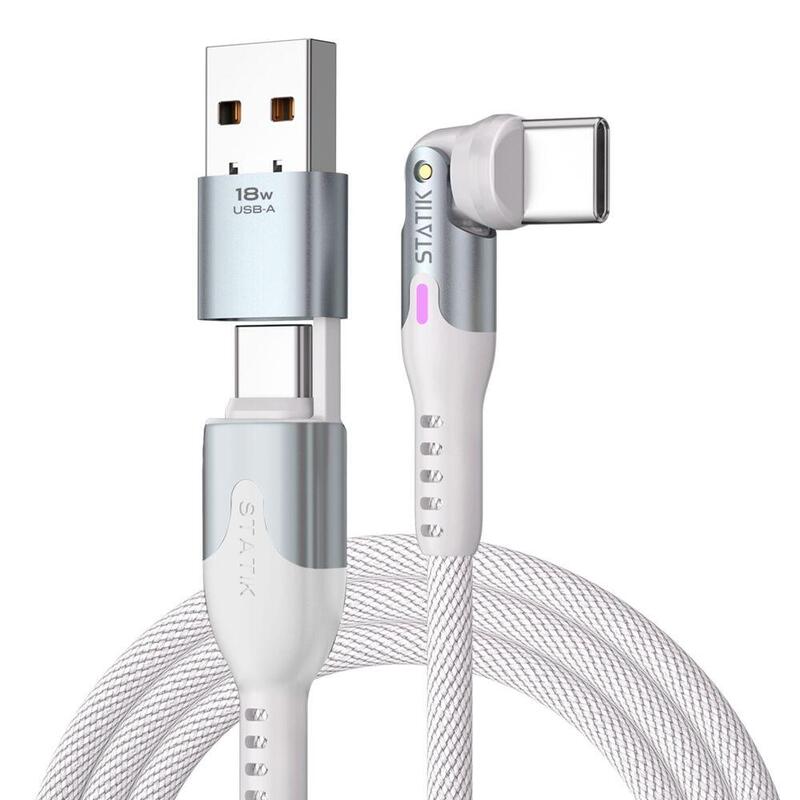 statik-powerpivot-pro-rotating-2-in-1-usb-c-cable-white-2m