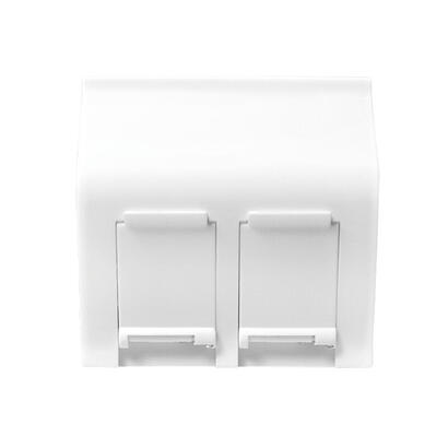 zub-logilink-french-face-plate-4545-mm-2-port-white-45-type