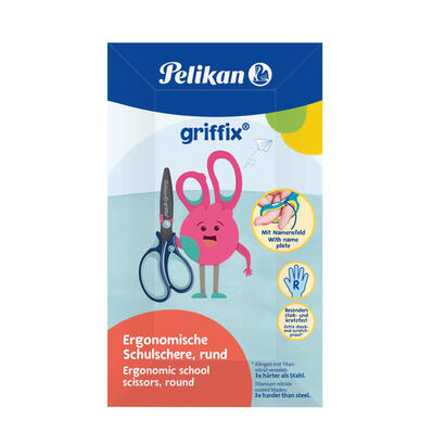 pelikan-griffix-schulschere-rechtshander-rund-14cm-azul
