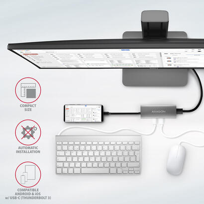 hmc-5g21-wieloportowy-hub-usb-5in1-10gbps-2x-usb-a-2x-usb-c-hdmi-4k30hz-pd-60w-13cm-usb-c-kabel