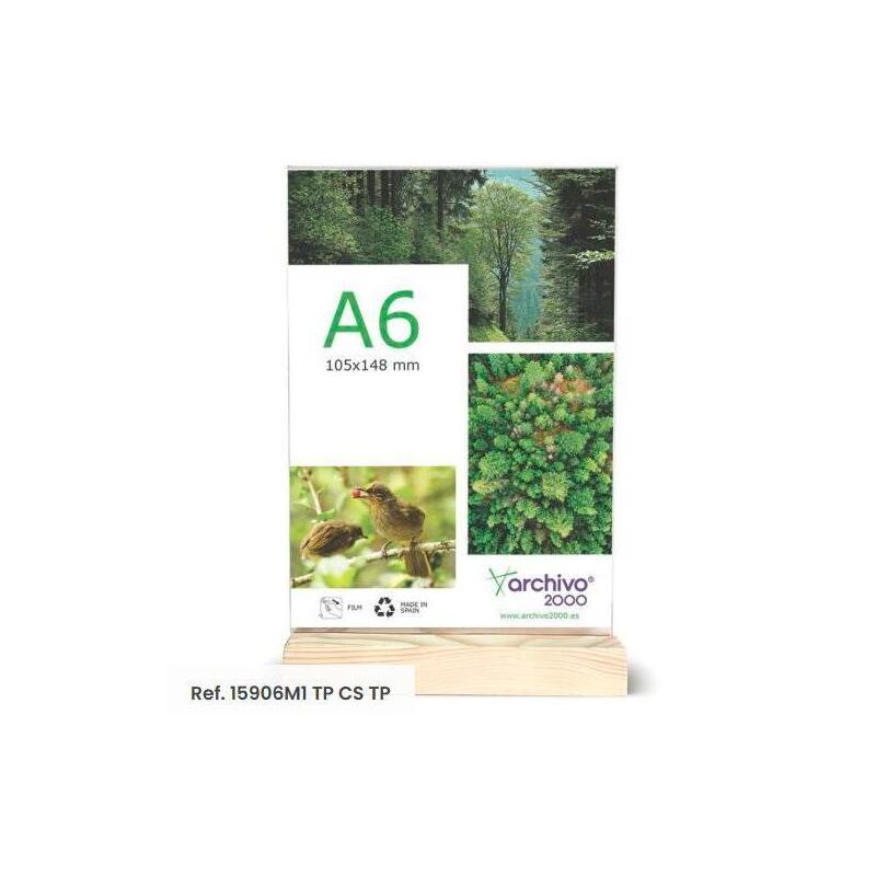 archivo-2000-expositor-de-sobremesa-sostenible-doble-cara-a6-vertical-metacrilato-con-base-de-madera