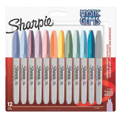 sharpie-marcador-permanente-mystic-gems-csurtidos-pastel-en-blister-de-12