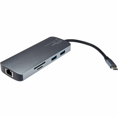 inter-tech-argus-h-428-adaptador-7-en-1-plateado-oscuro-usb-a-usb-c-hdmi-rj-45-88885665