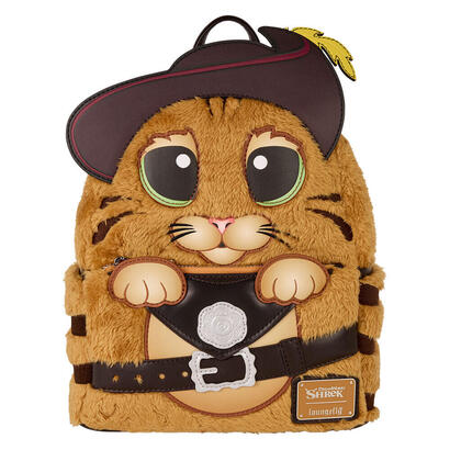 mochila-peluche-el-gato-con-botas-shrek-loungefly-26cm