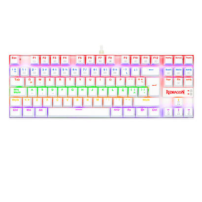 redragon-kumara-2-teclado-mecanico-gaming-rainbow-espanol-blanco