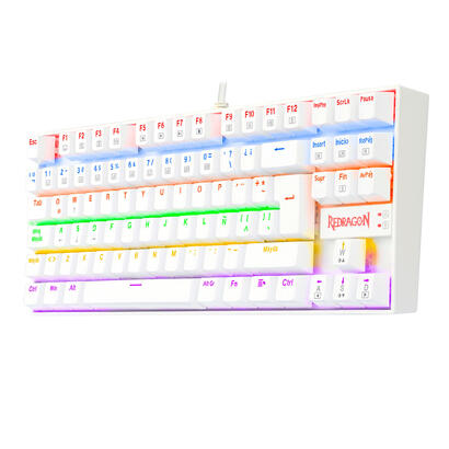 redragon-kumara-2-teclado-mecanico-gaming-rainbow-espanol-blanco