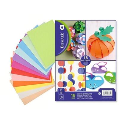 bismark-pack-de-16-cartulinas-180-24-x-32cm-colores-surtidos