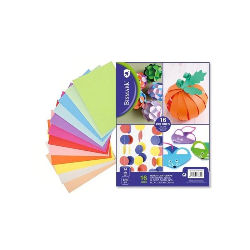 bismark-pack-de-16-cartulinas-180-24-x-32cm-colores-surtidos