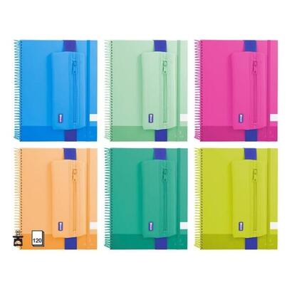 pack-de-6-unidades-bismark-pack-de-cuaderno-espiral-a4-120-hojas-90grs-cuadricula-5x5-portatodo-de-neopreno-hojas