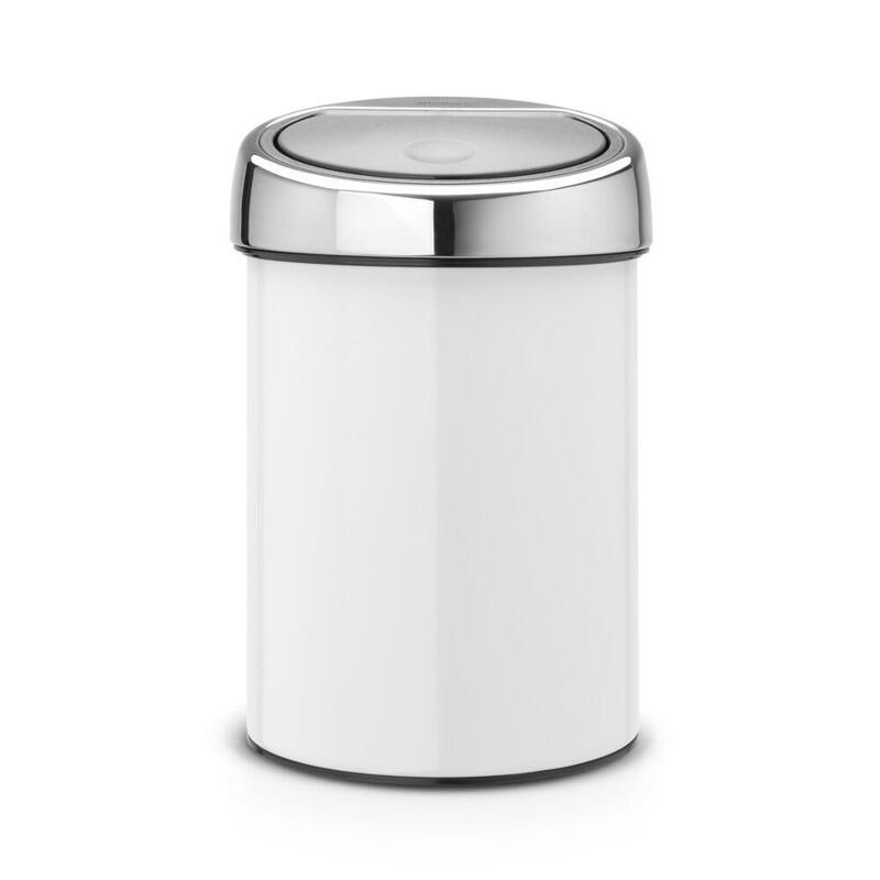 brabantia-touch-bin-3-liter-white brabantia-touch-bin-3-liter-white