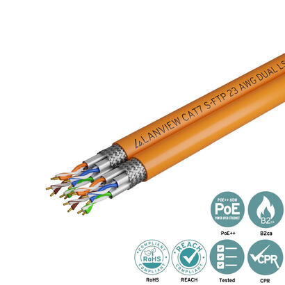 lanview-lvn122510-cable-de-red-naranja-500-m-cat7-sftp-s-stp