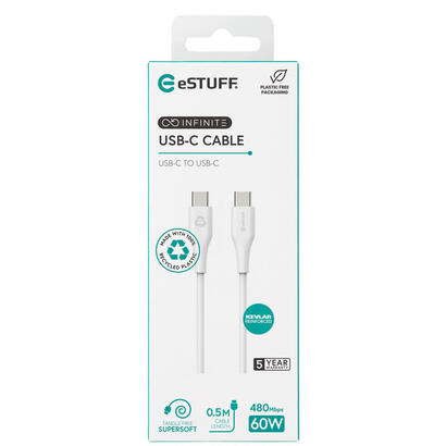estuff-es604070-cable-usb-05-m-usb-20-usb-c-blanco