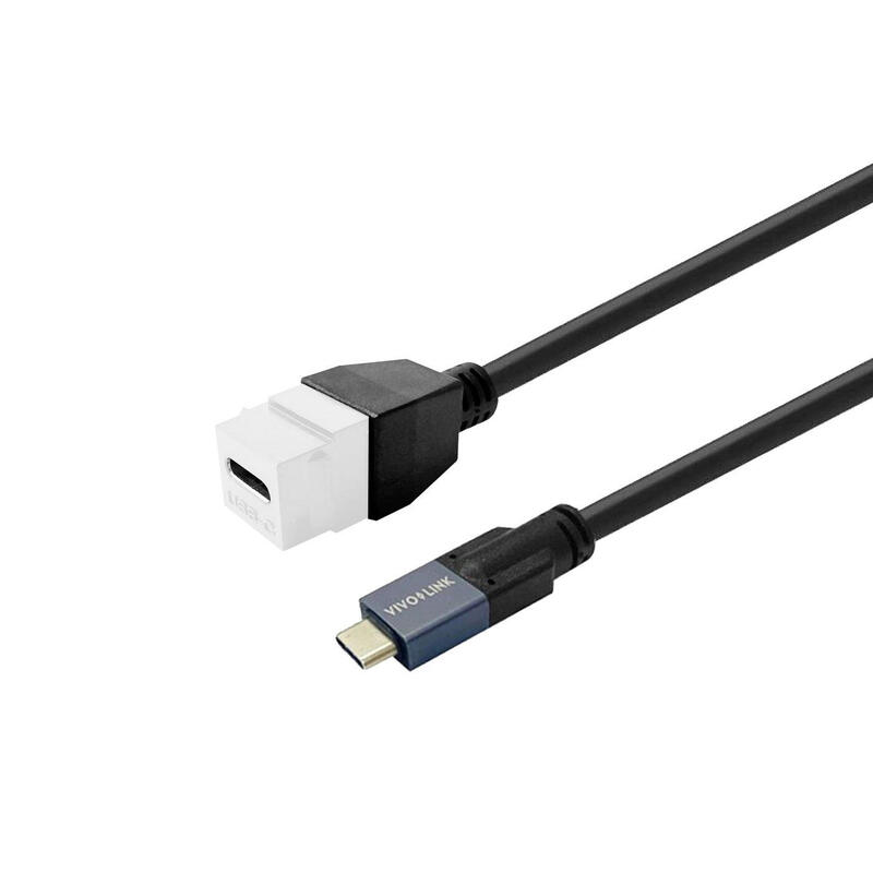 keystone-white-usb-c-female-to-usb-c-male-1m